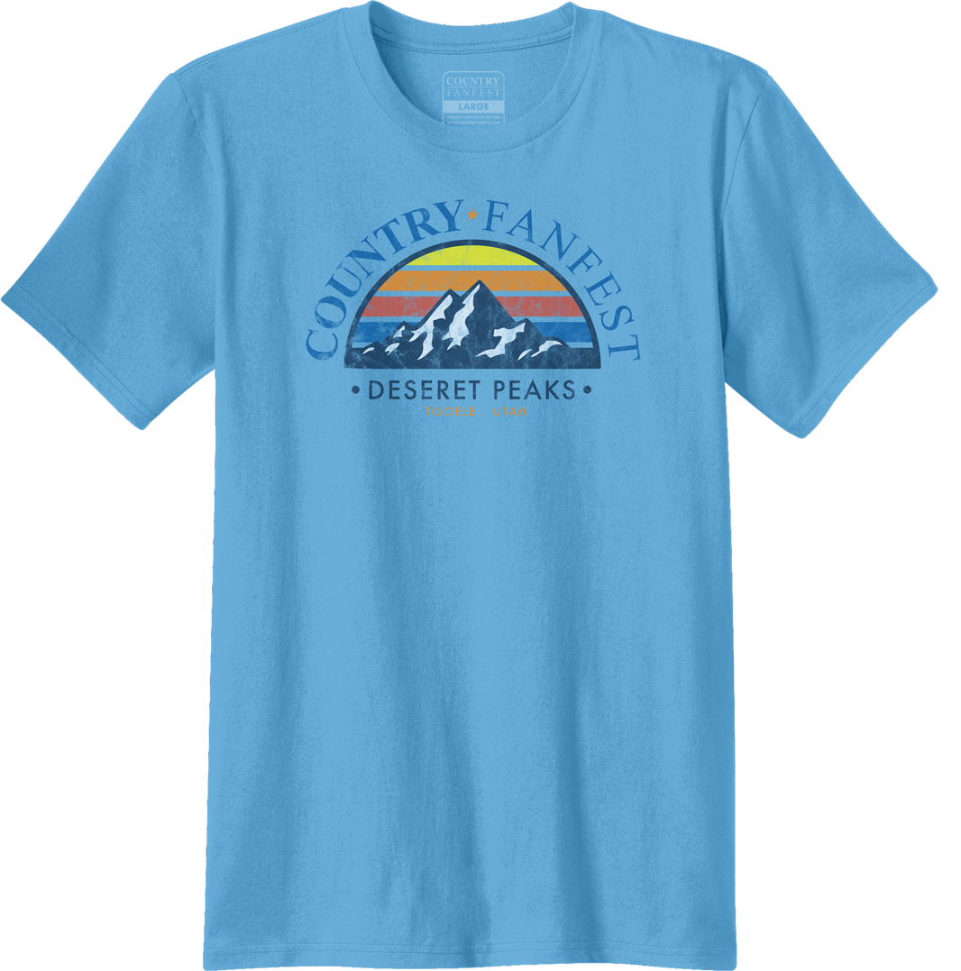 Deseret Peaks T-Shirt (Sunset) Baby Blue