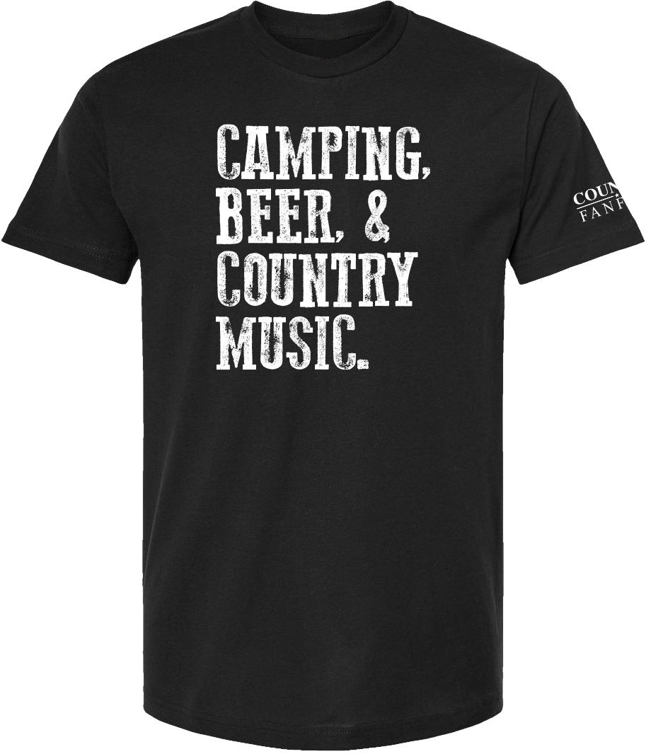 Camping Beer Country Music Tee